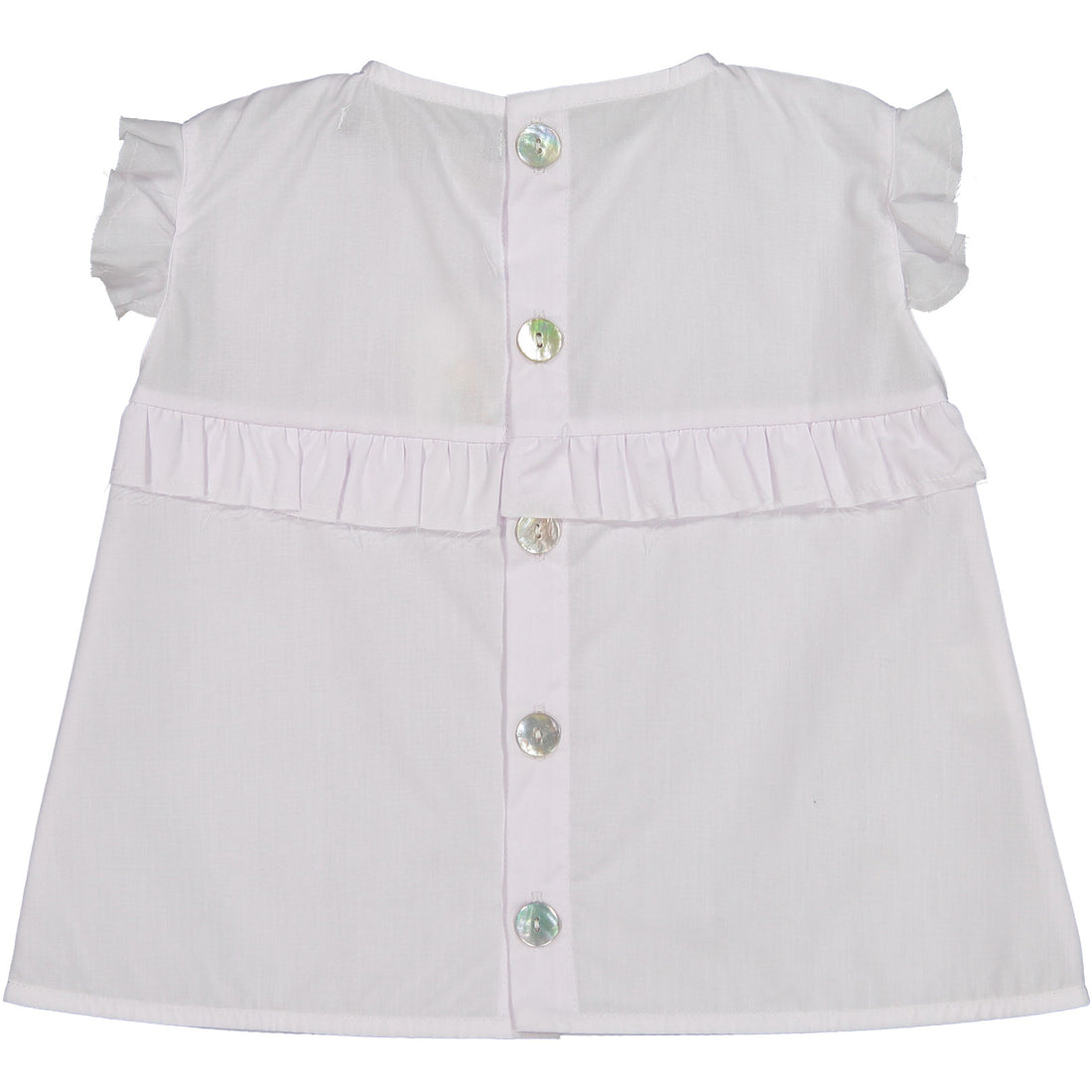 Minimu White Ruffle Baby Vest