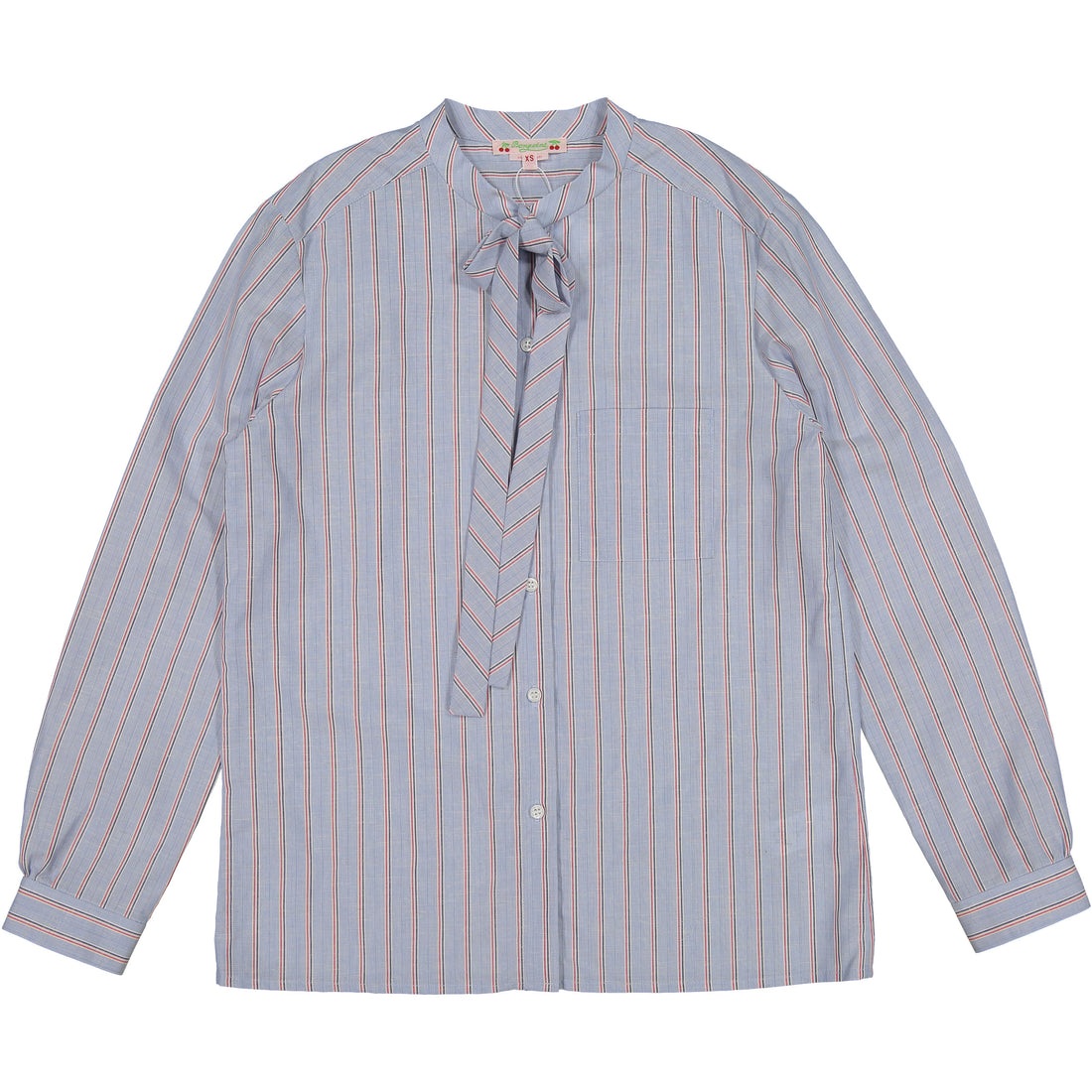 Bonpoint Blue Tie YAM Blouse