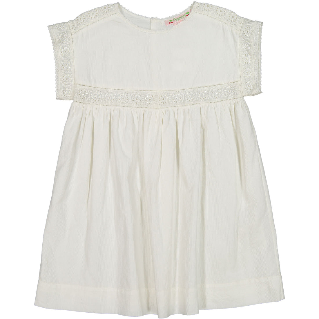 Bonpoint White Lace Trimmed Gwen Dress