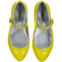 Bonpoint Yellow/Silver Trimmed Mary Janes