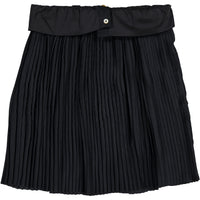 Les Coyotes De Paris Navy Rosa Pleated Skirt