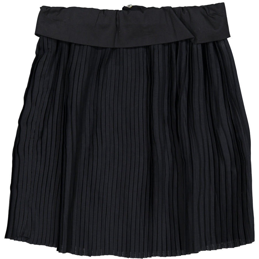 Les Coyotes De Paris Navy Rosa Pleated Skirt
