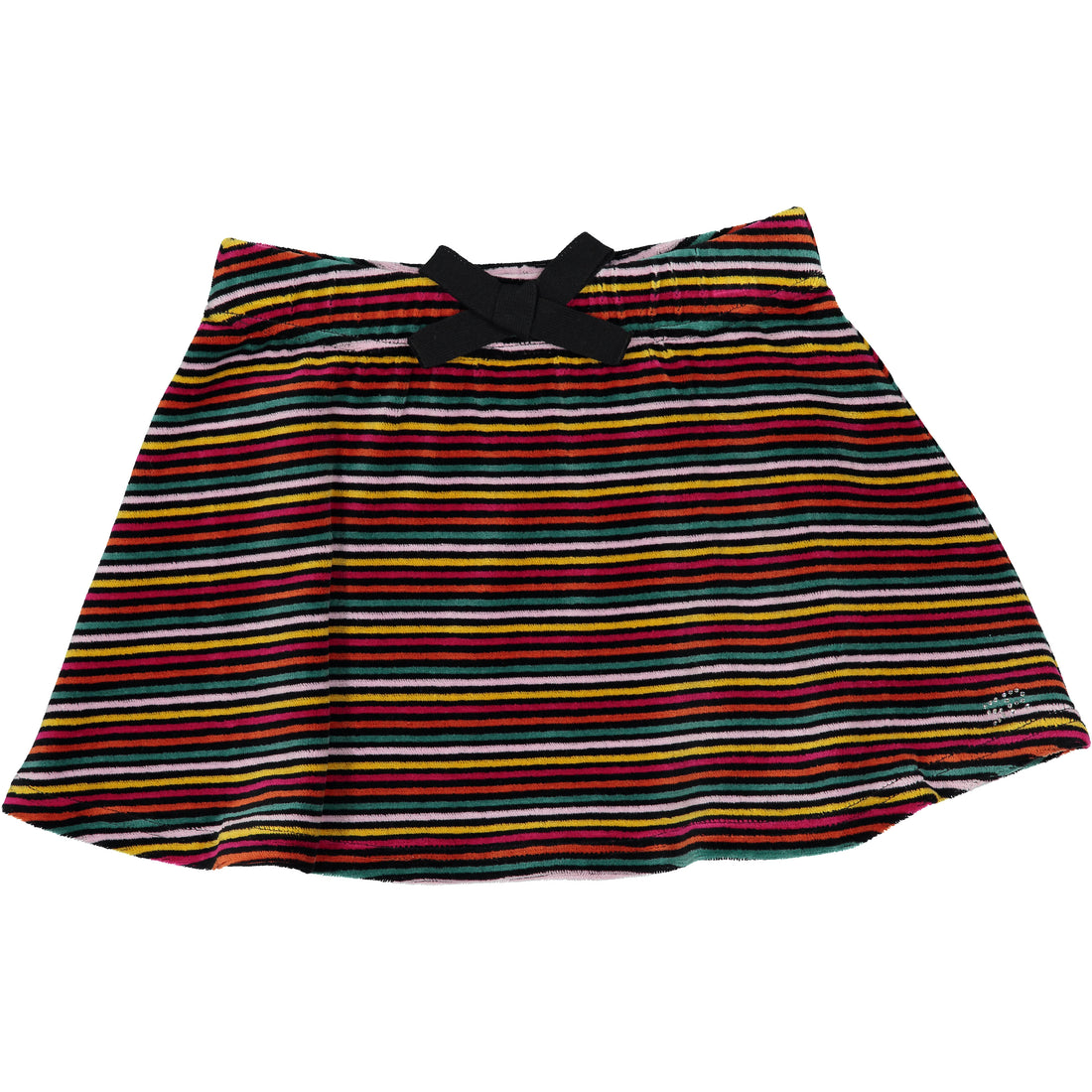 Sonia Rykiel  Multi Stripe Velvet Flair Skirt