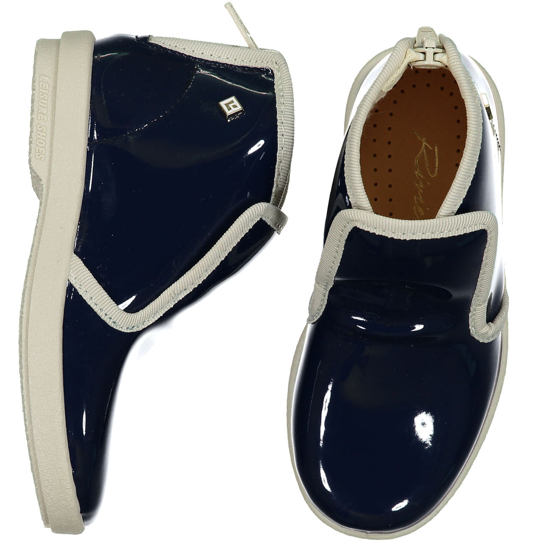 Rivieras Navy Patent Hightops