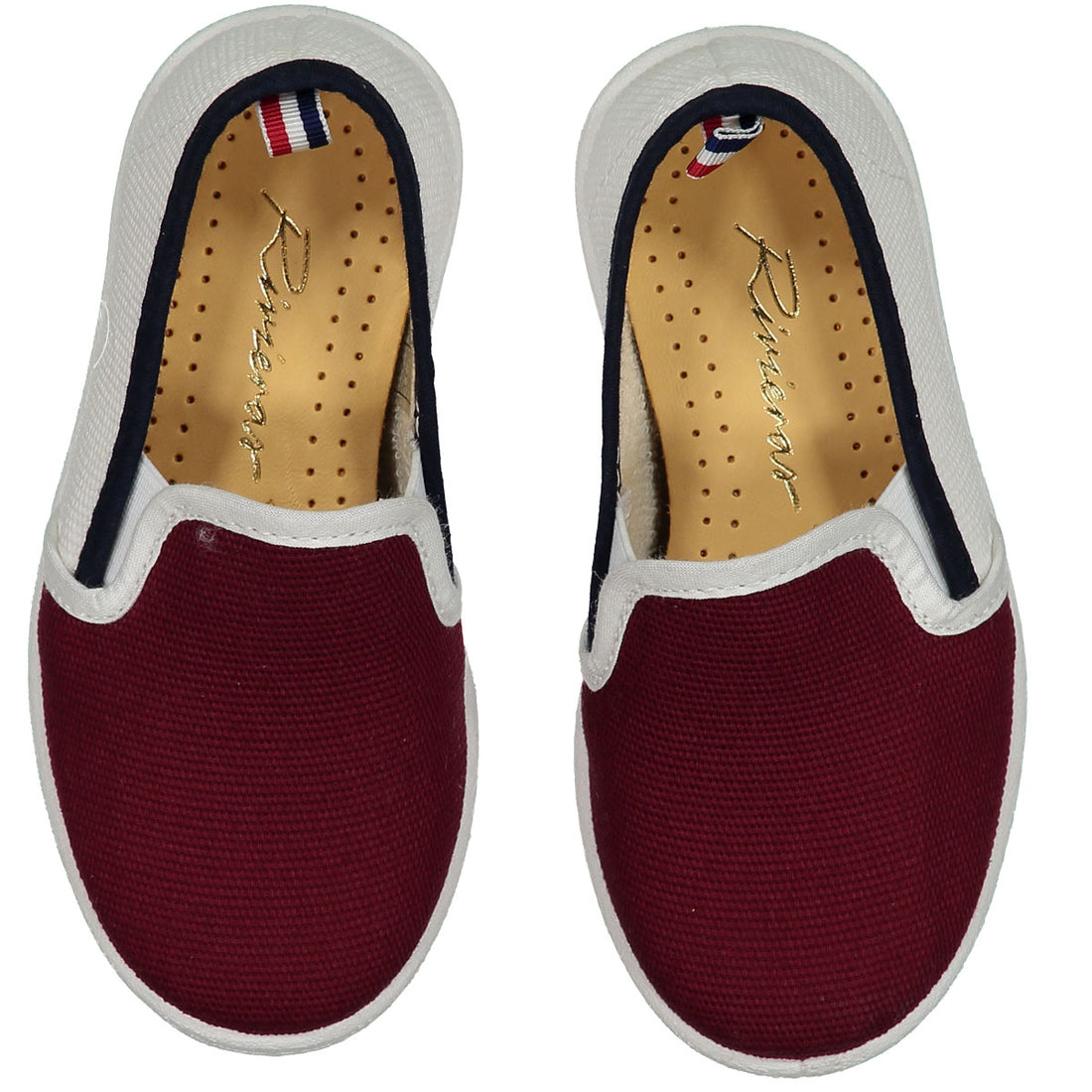 Rivieras Red Colorblock Canvas Slip-ons