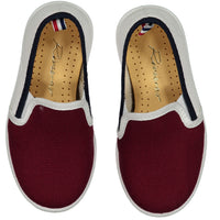 Rivieras Red Colorblock Canvas Slip-ons