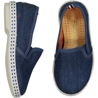 Rivieras Denim Slip-ons