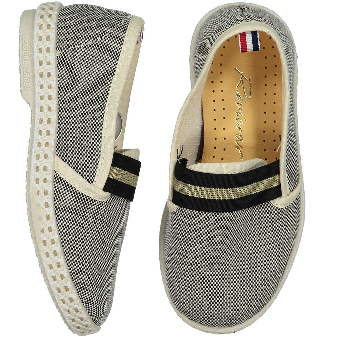 Rivieras Black College Slip-ons
