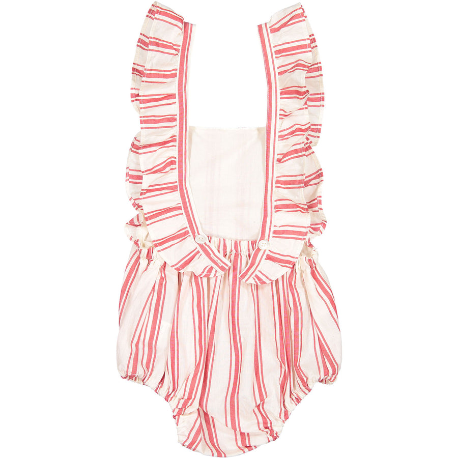 Babe and Tess Red Stripe Wing Onesie
