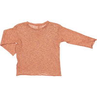 Babe and Tess Rust Linen Sweater