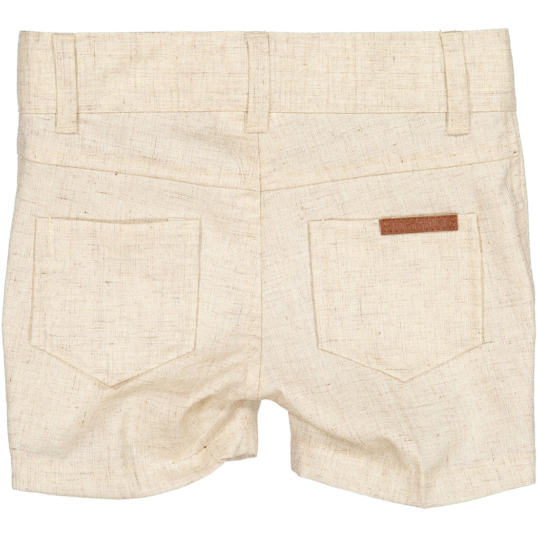 Boys and Arrows Beige Linen Skinny Shorts