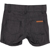 Boys and Arrows Black Chambray Skinny Shorts