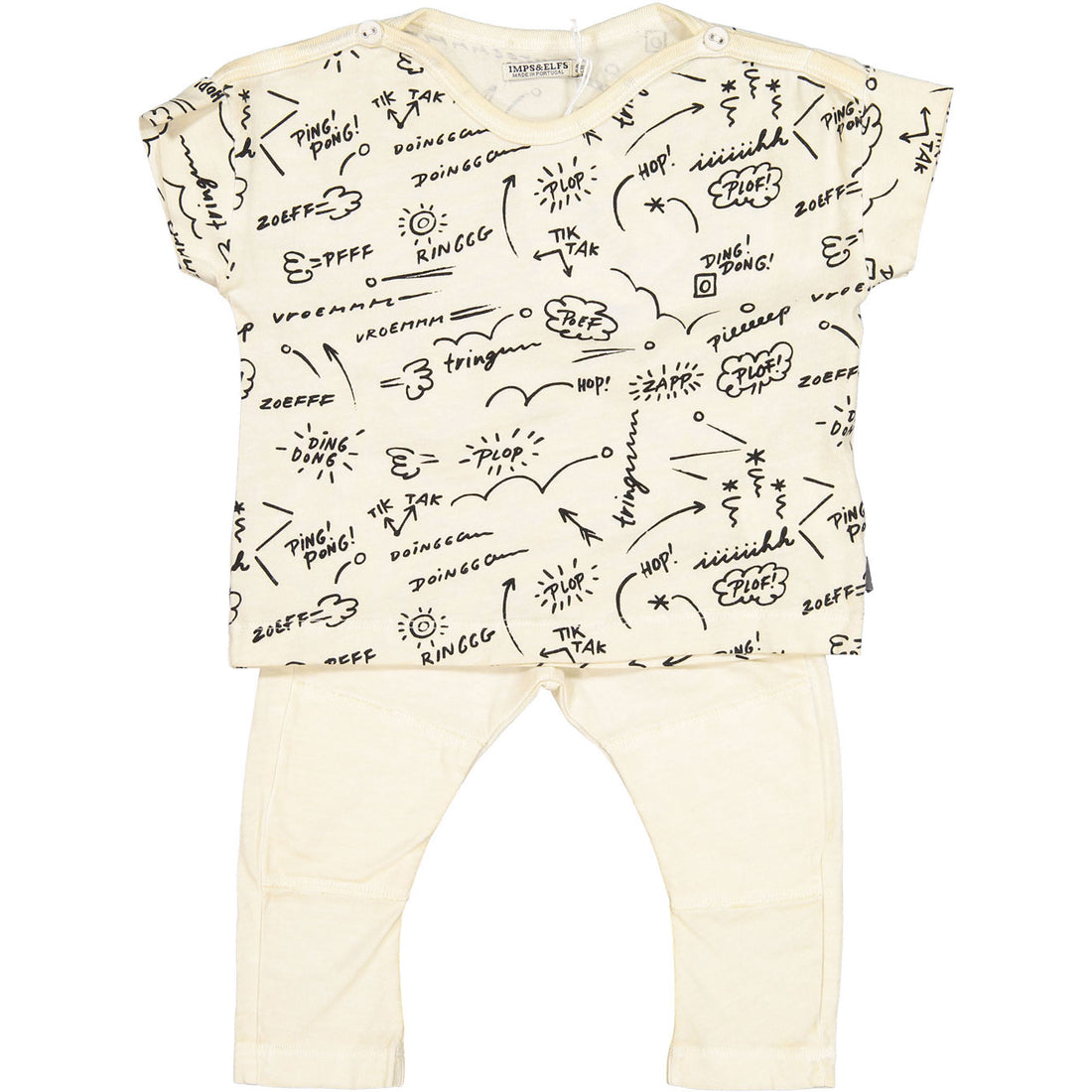 Imps and Elfs White Noise Legging Set