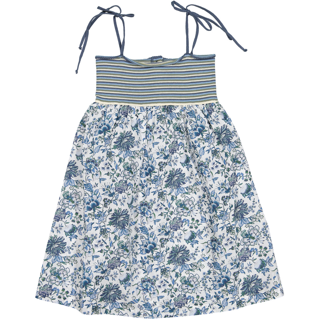 Babe and Tess Indigo Flower Dress