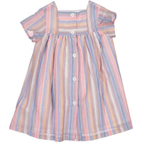 Bonton Pastel Striped Baby Dress