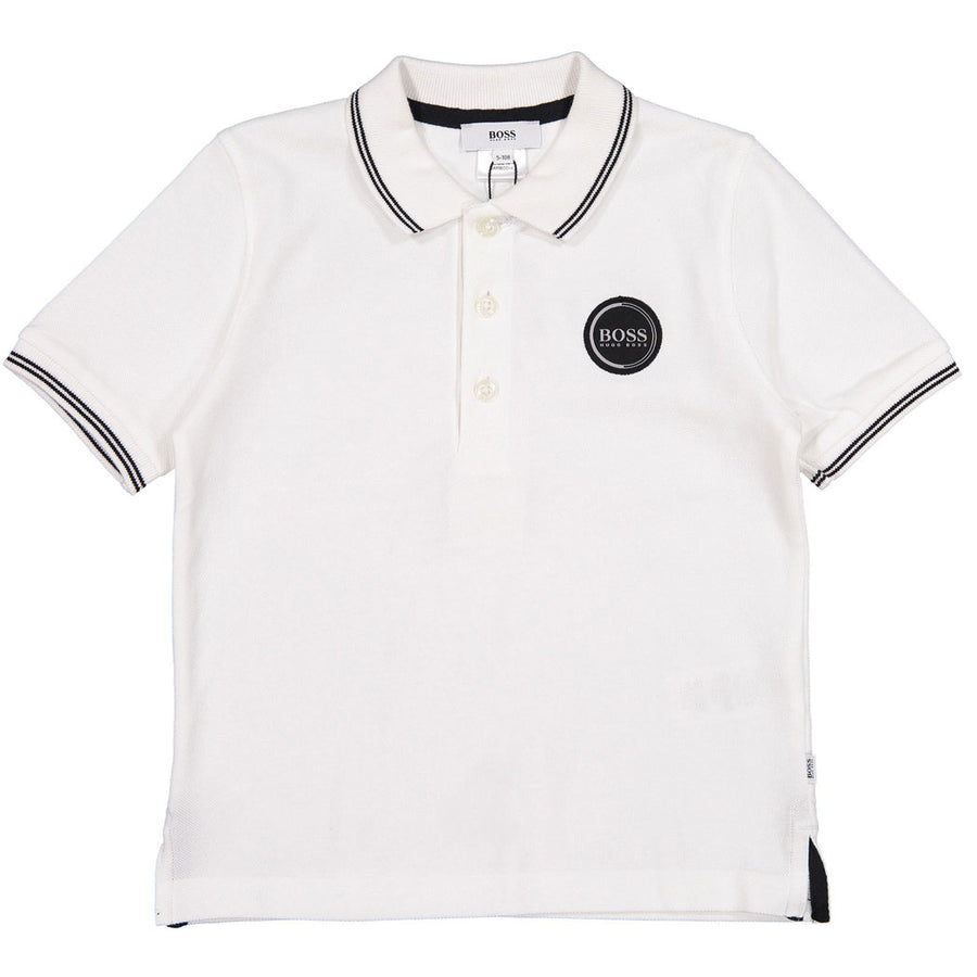 BOSS Hugo Boss White Patch Polo