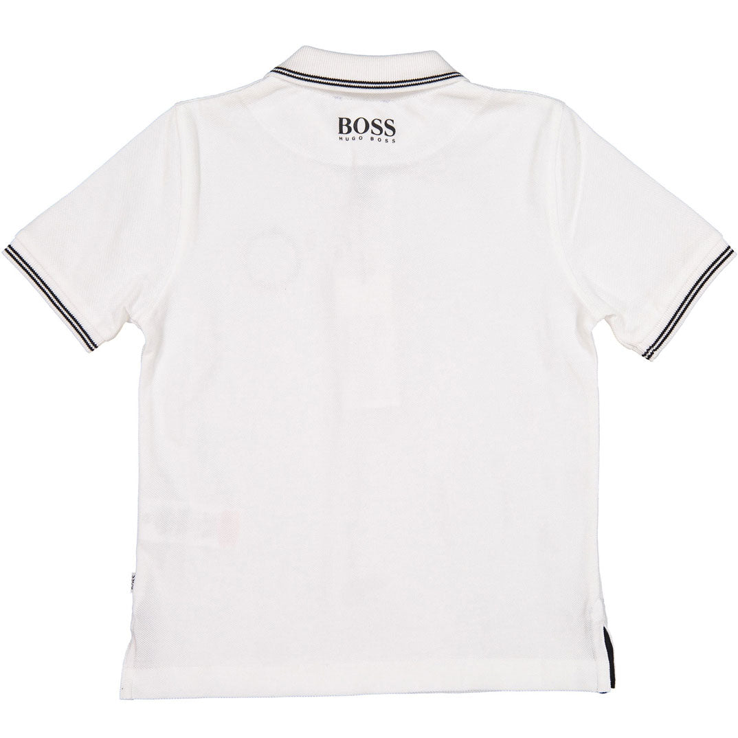 BOSS Hugo Boss White Patch Polo
