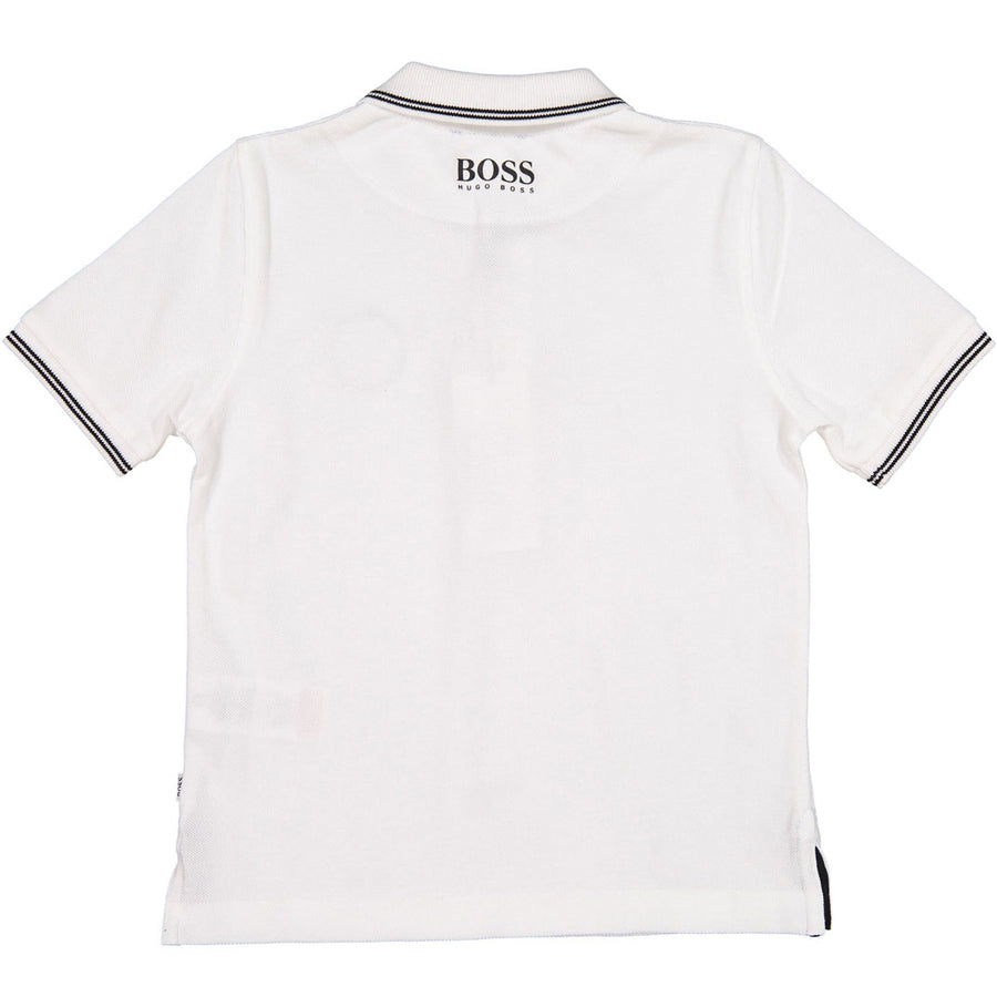 BOSS Hugo Boss White Patch Polo