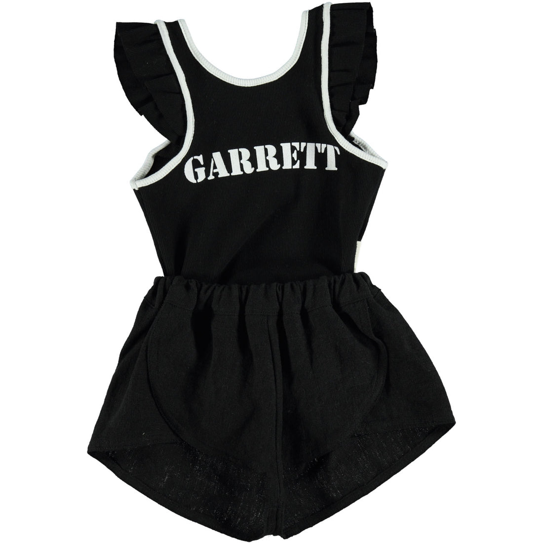 Piupiuchick Black Garrett Ribbed Bodysuit