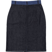 Bonpoint Paris Denim Button Midi Skirt