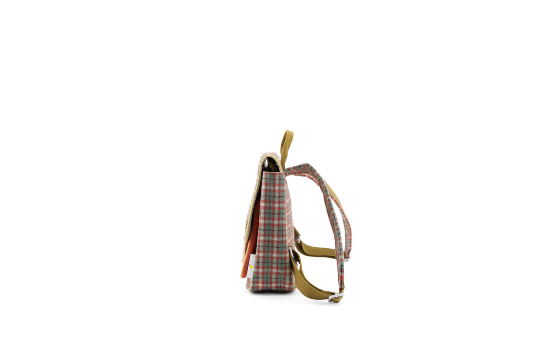 Sticky Lemon School Bag | Adventure Collection | Pink Plaid