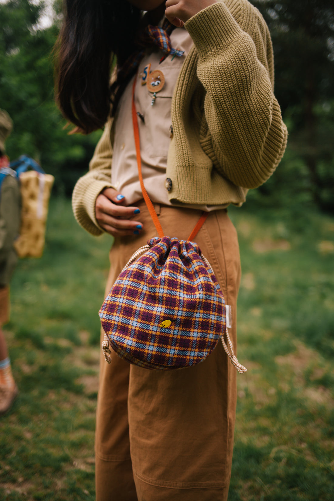 Sticky Lemon Pouch Bag | Adventure Collection | Berry Plaid