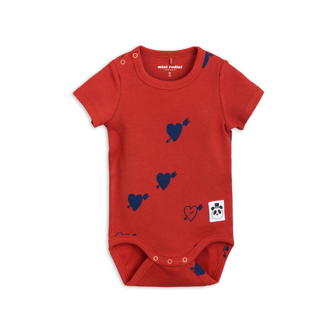 Mini Rodini Red Heart Rib Body