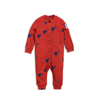 Mini Rodini Red Heart Rib Jumpsuit
