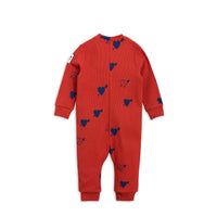 Mini Rodini Red Heart Rib Jumpsuit