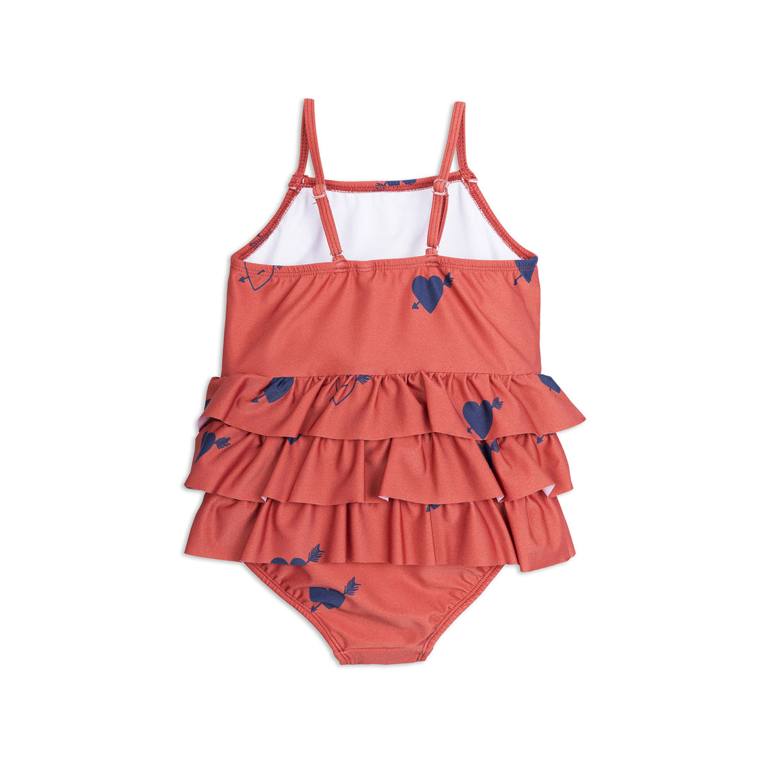 Mini Rodini Red Heart Frill Swimsuit