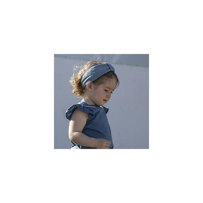 minimalisma Clear Blue Bi Knot Headband