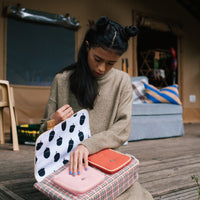Sticky Lemon School Bag | Adventure Collection | Pink Plaid
