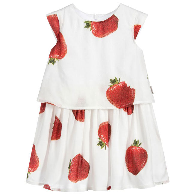 Paul Smith Junior Big Strawberries Layered Dress