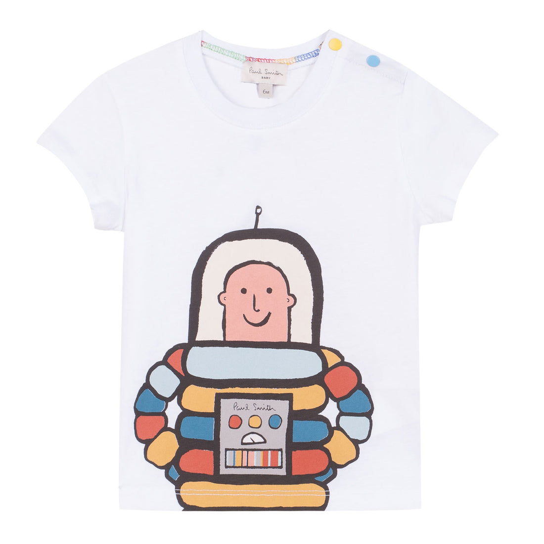 Paul Smith Junior White Astronaut Baby Tee