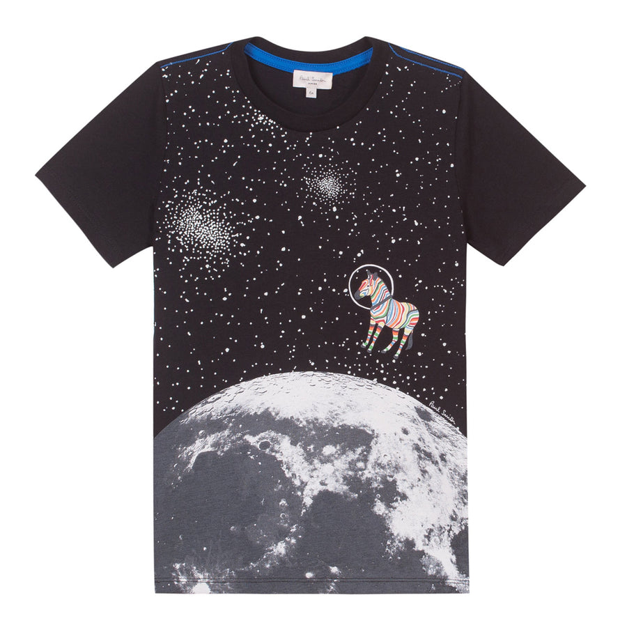 Paul Smith Junior Zebra on the Moon Tee