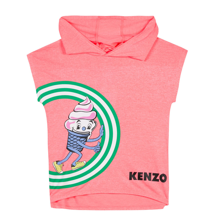 Kenzo Coral Food Fiesta Hooded Tee