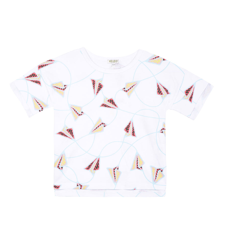 Kenzo White Paper Planes Tee