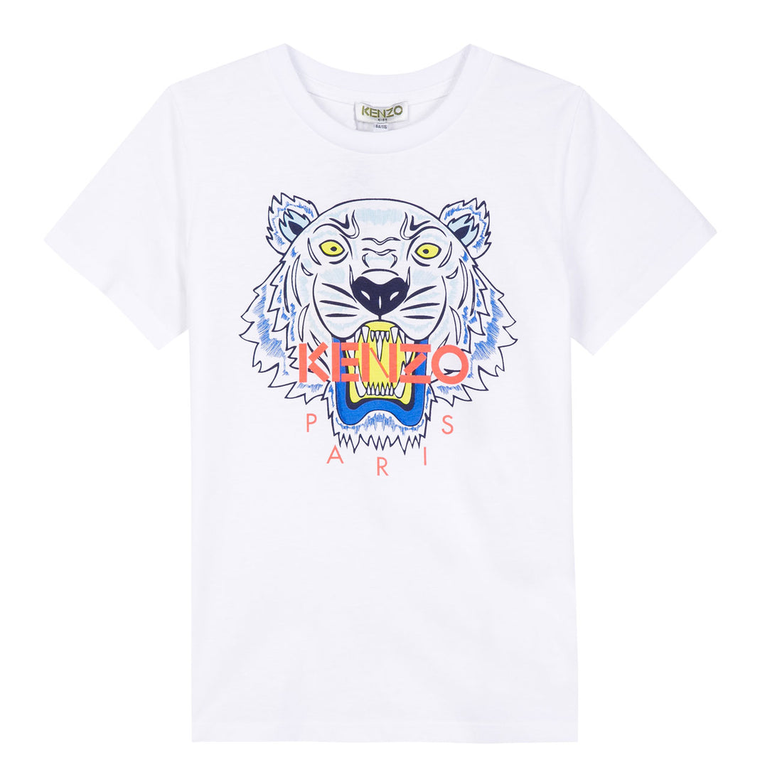 Kenzo White Paper Tiger Tee