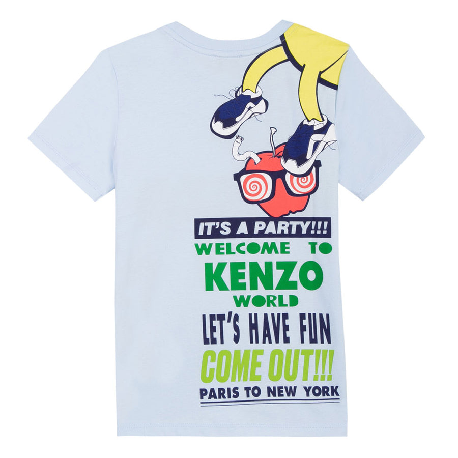 Kenzo Light Blue Food Fiesta Tee