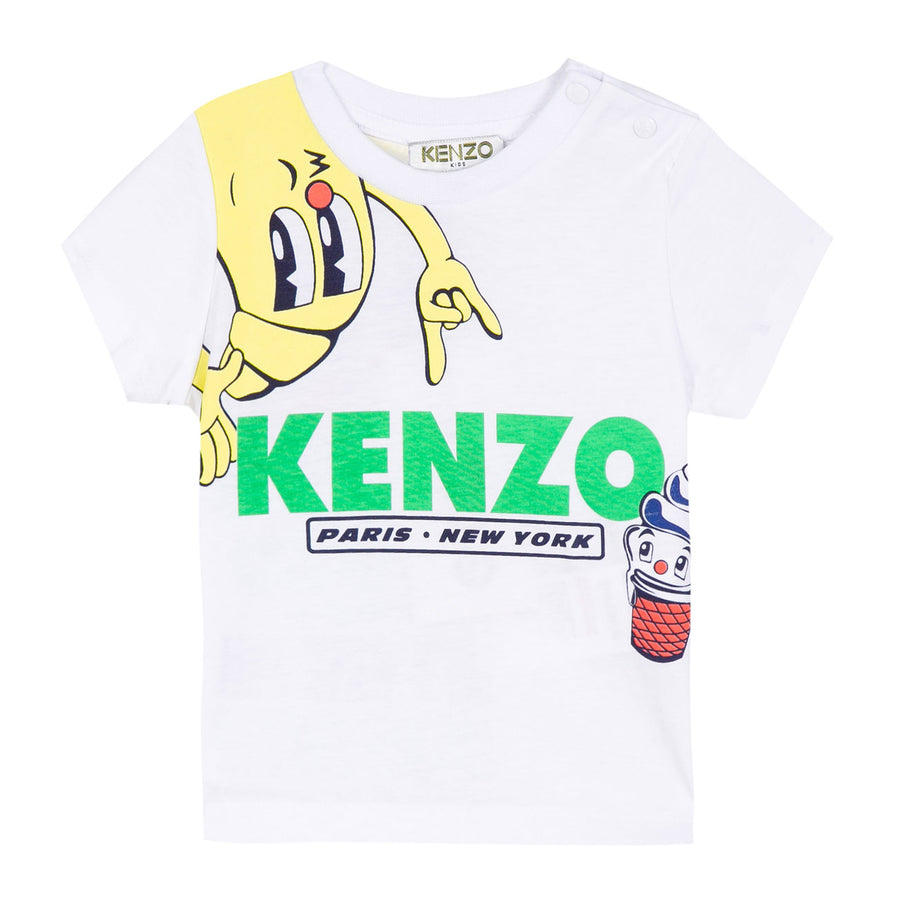 Kenzo White Food Fiesta Tee