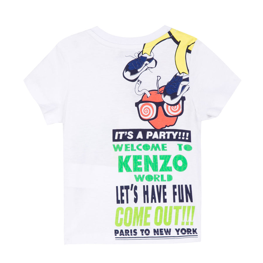Kenzo White Food Fiesta Tee