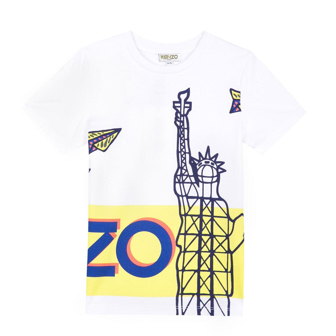 Kenzo White Paper Planes Desi Tee