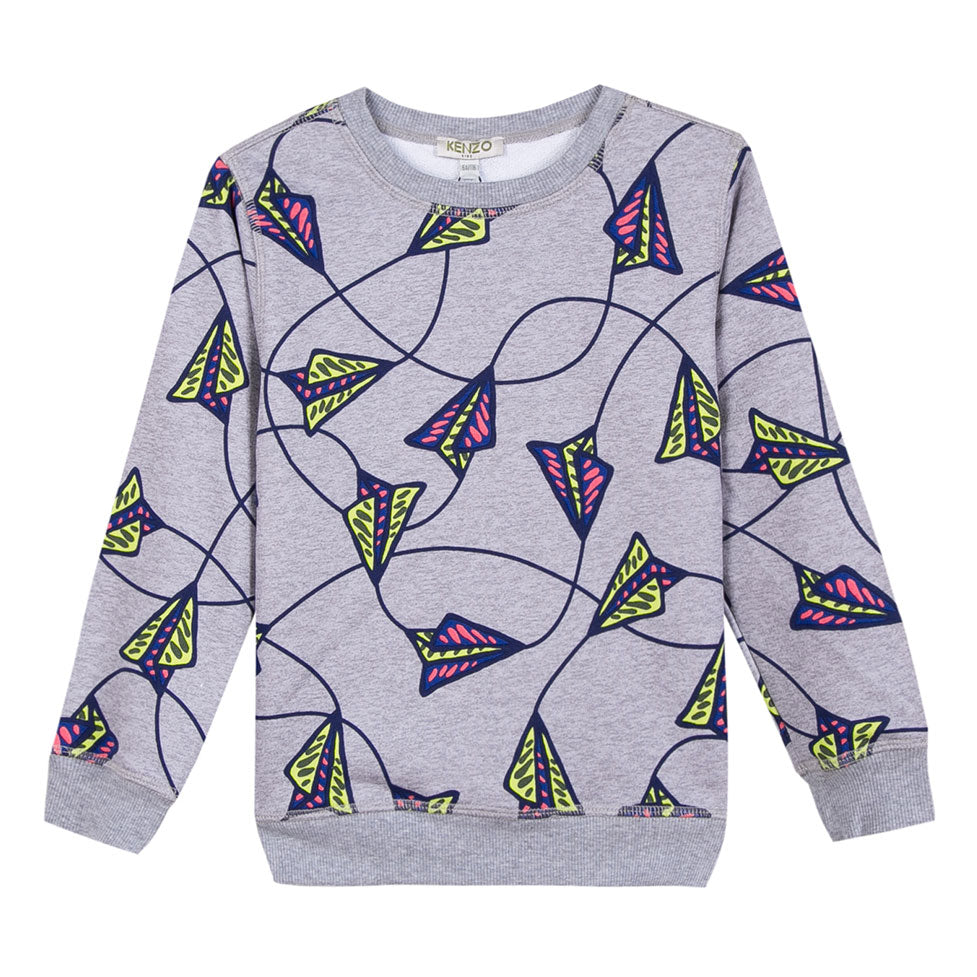 Kenzo Grey Paper Planes Sweatshirt