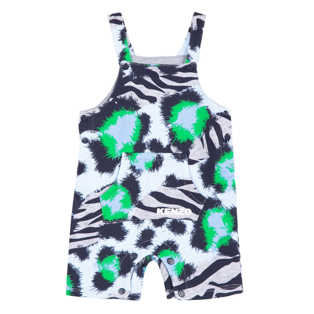 Kenzo Grey Mixed Print Romper