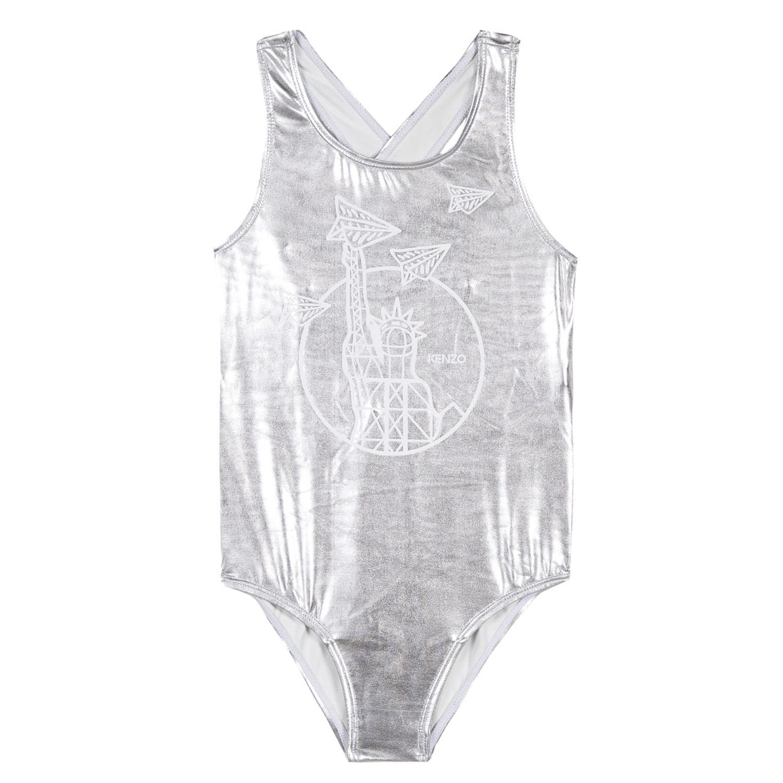 Kenzo Silver Paper Planes Swimsuit