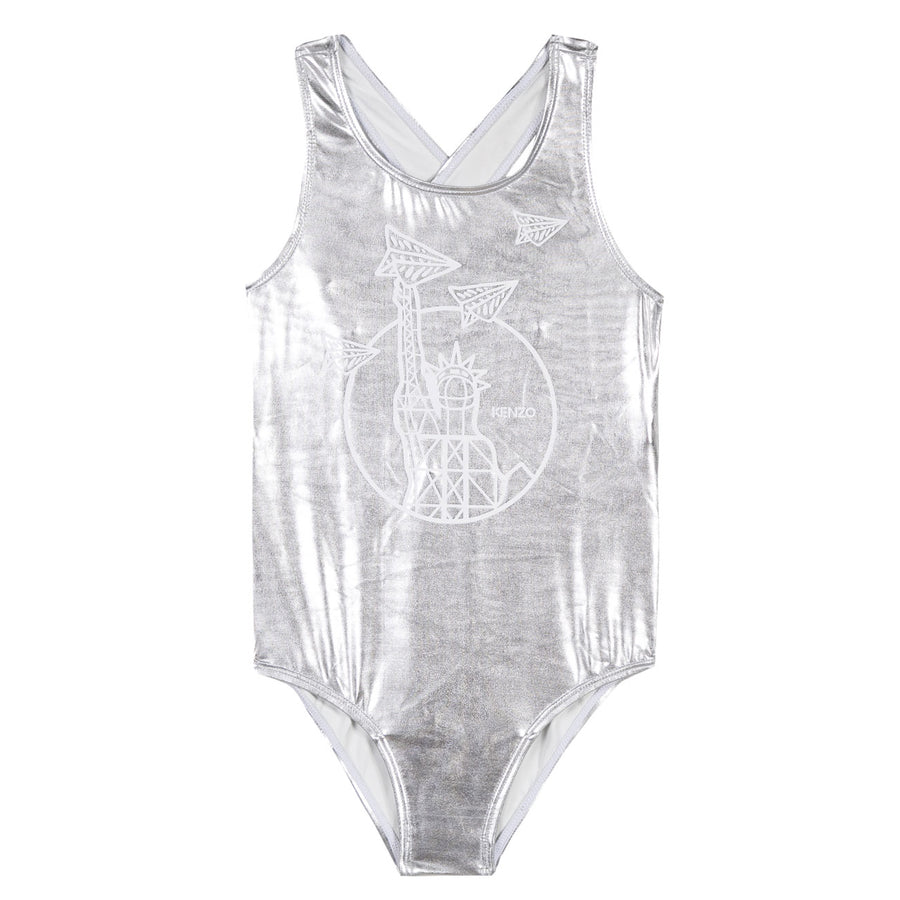 Kenzo Silver Paper Planes Swimsuit