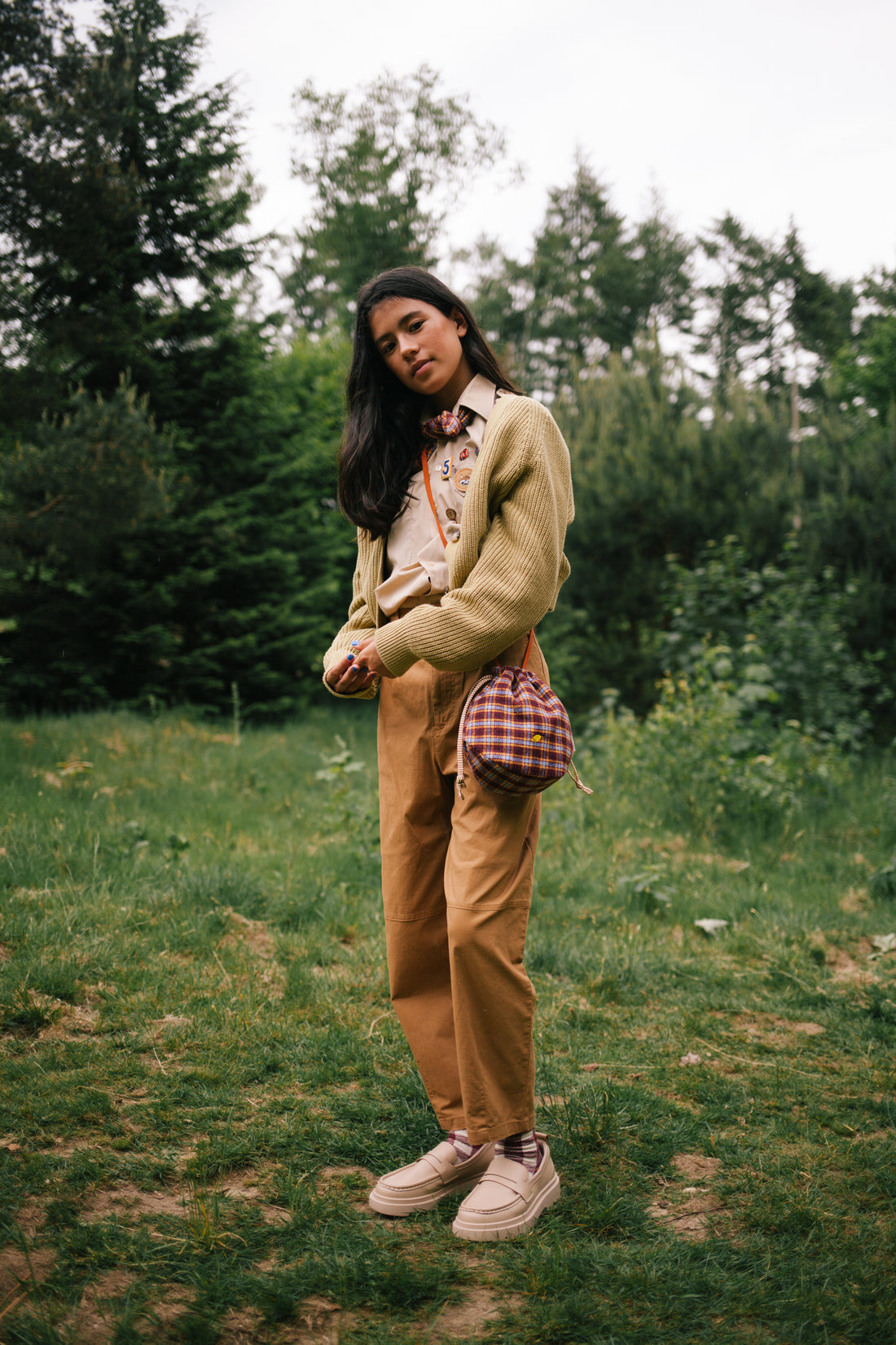 Sticky Lemon Pouch Bag | Adventure Collection | Berry Plaid