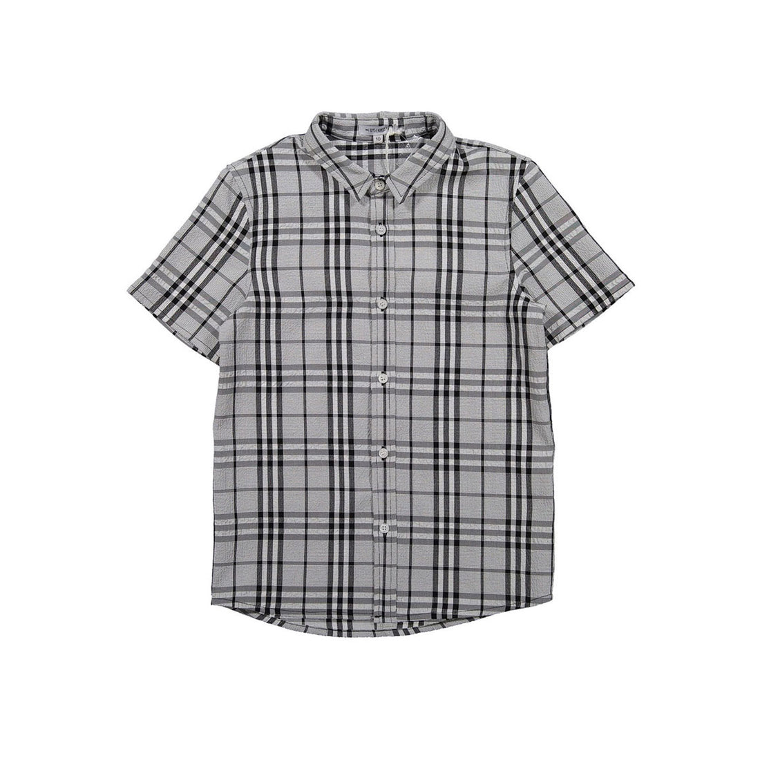 Boys and Arrows Black Checks Short Sleeve Shirt