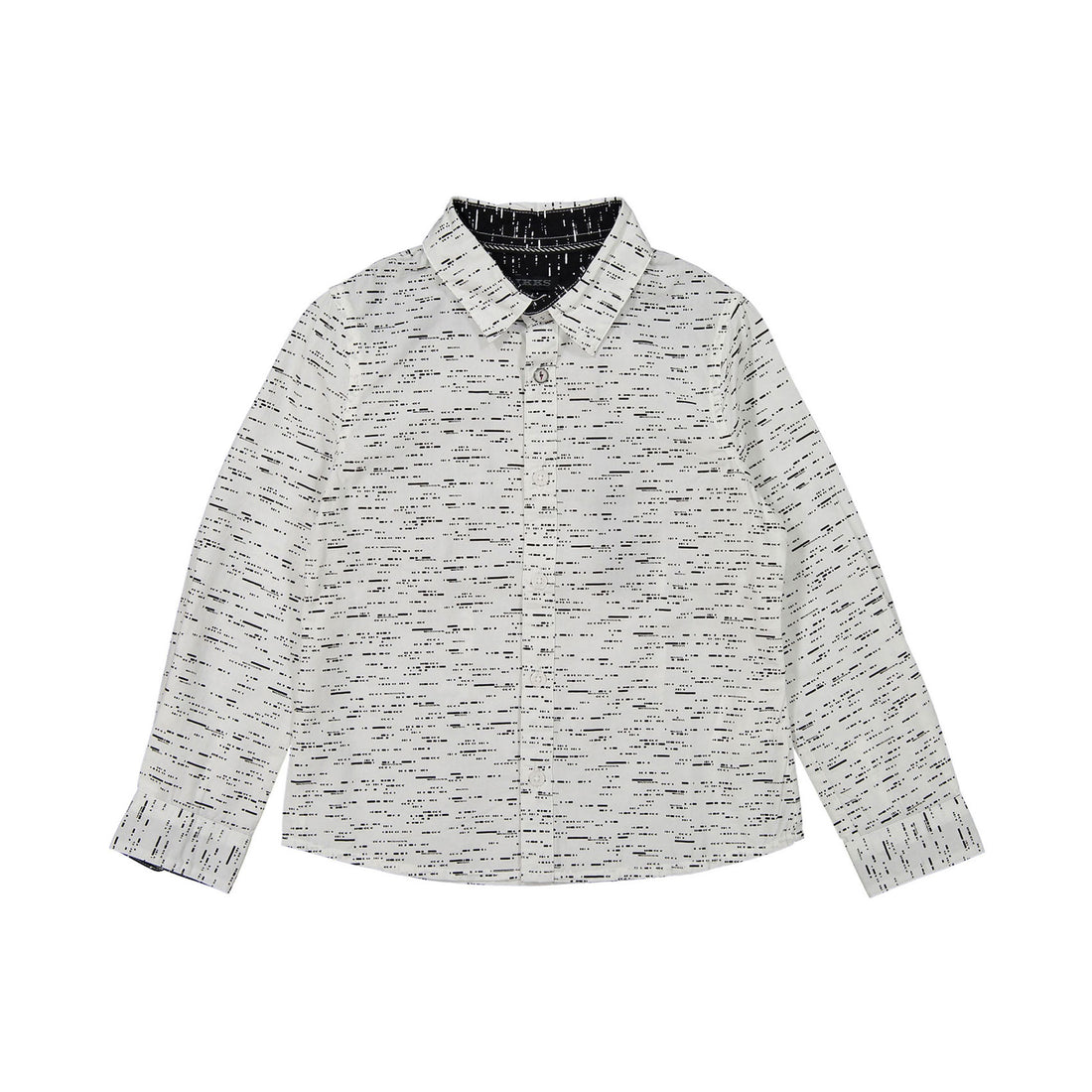 IKKS Black Scribbles Print Shirt