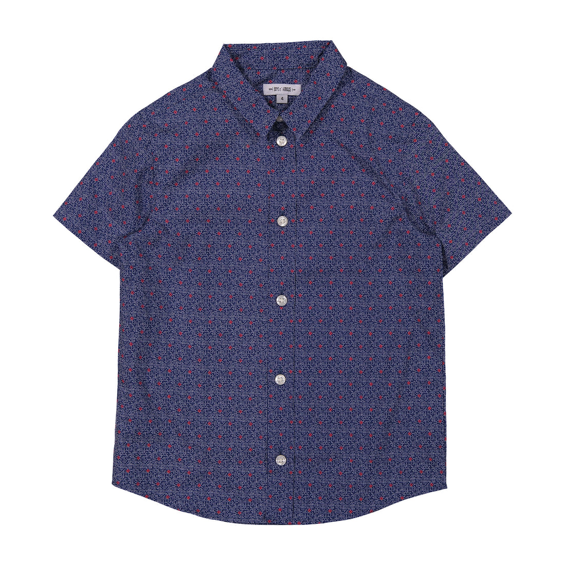 Boys and Arrows Navy Pixel Floral Shirt